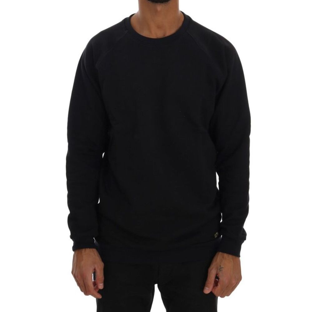 Daniele Alessandrini Blue Crewneck Cotton Men's Sweater